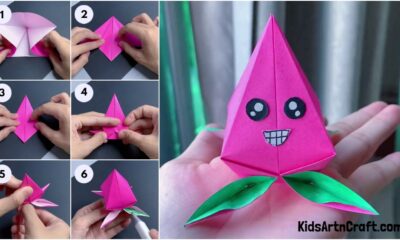 How to Make Origami Lotus Tutorial for Kids
