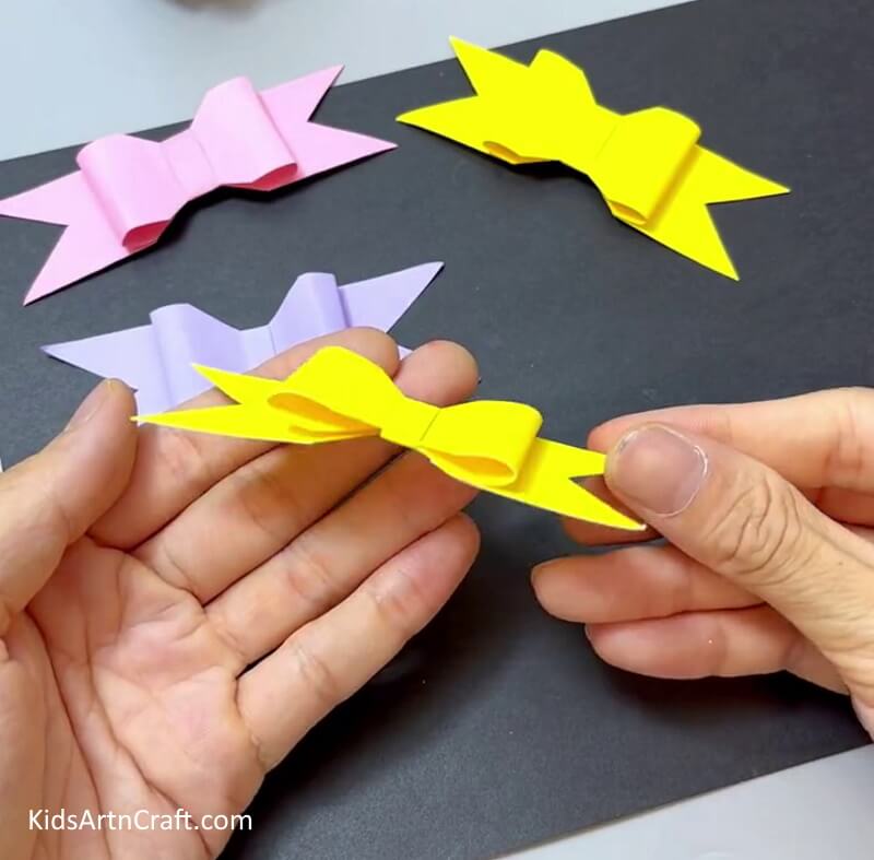 Handmade Paper Bow Craft Is Ready! - A fun paper bow craft idea for kids.