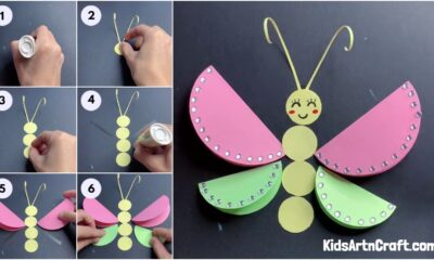 How to make Paper Butterfly Easy Tutorial For Kids