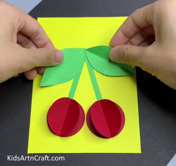 Making Leaves - A Fun and Easy Card-Making Project with Cherries