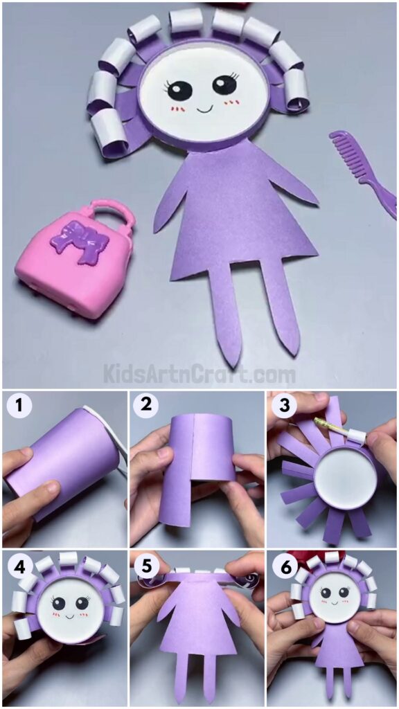 Paper Cup Doll Craft Making for Kids - Kids Art & Craft