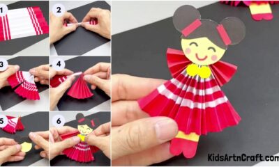 How to make Paper Doll Craft For kids