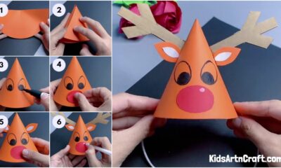 How to Make Paper Reindeer Craft Tutorial