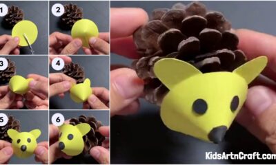 How To Make Pine Cone Mouse For Kids