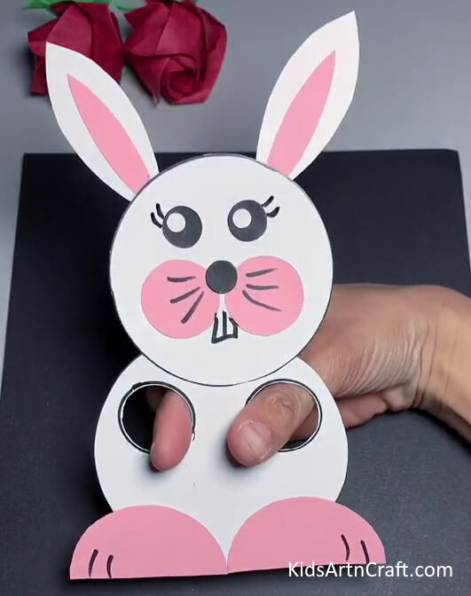 Constructing Easter Bunny Craft For Kids
