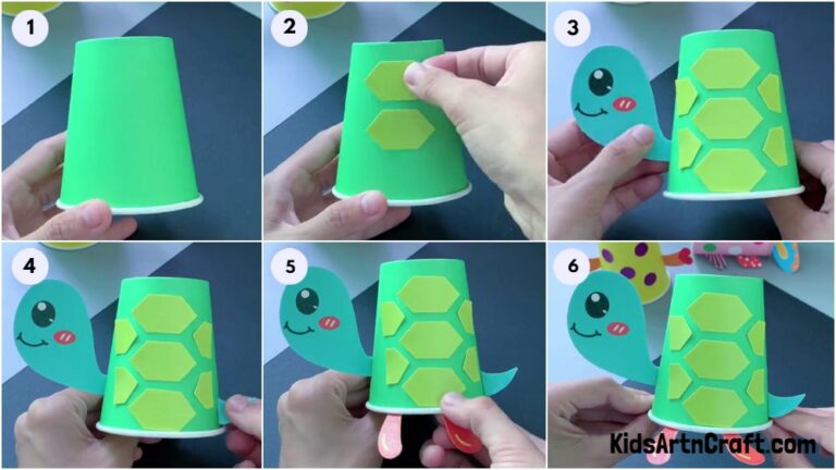 Learn to Make Easy Paper Cup Turtle For Kids - Kids Art & Craft