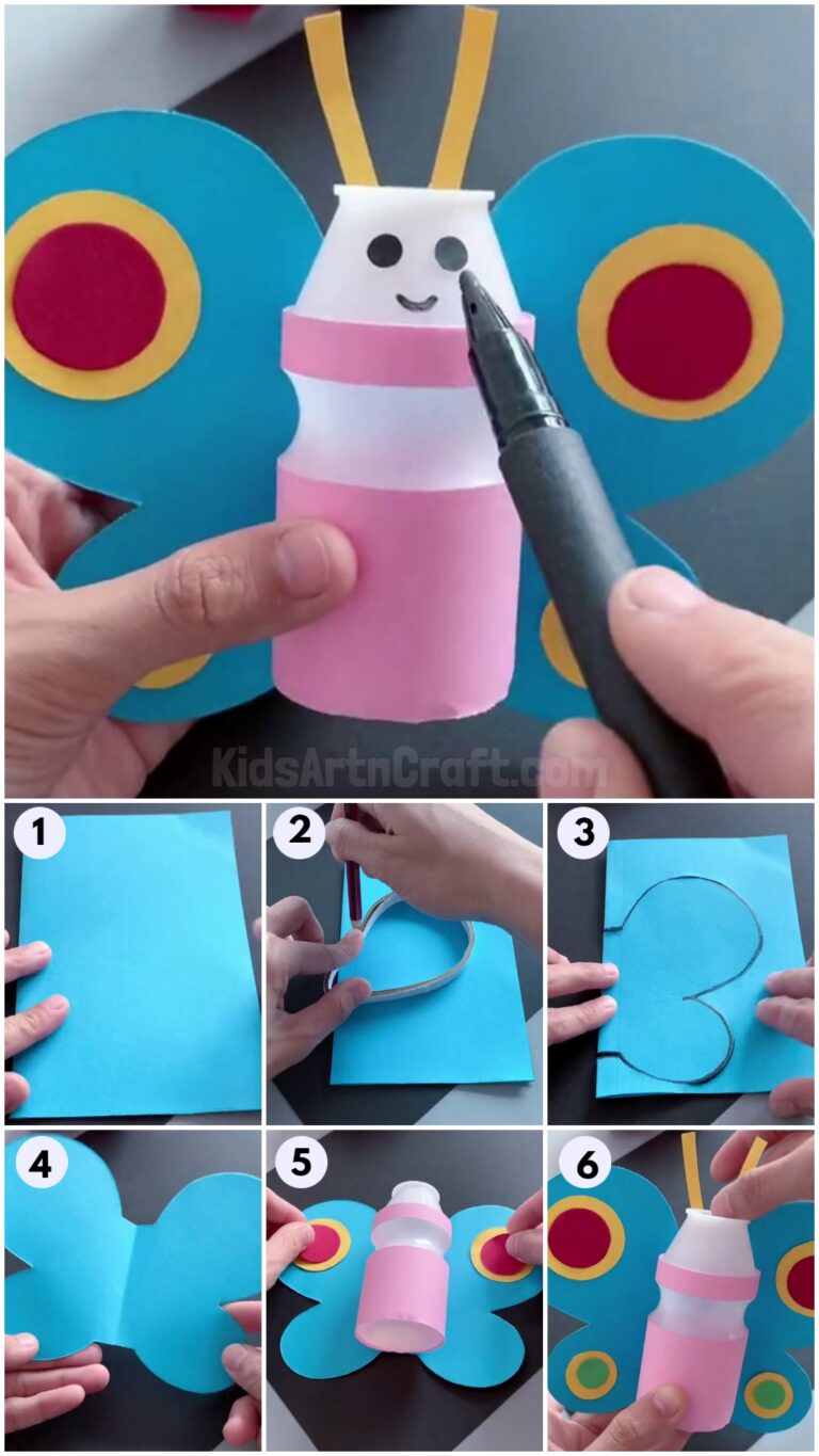 Learn To Make Recycled Bottle Butterfly Tutorial Kids Art & Craft