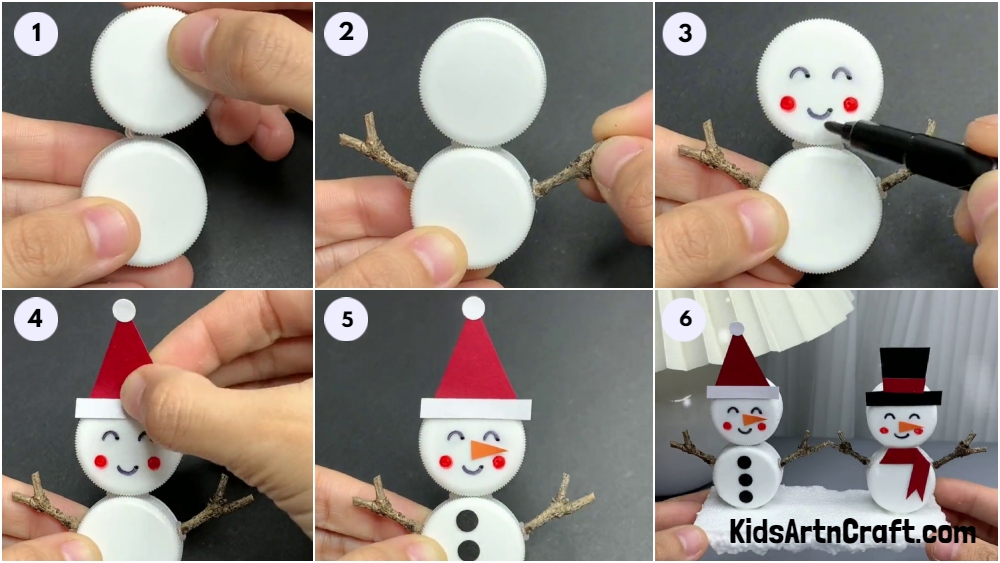 Learn to Make Snowman Tutorial for Kids