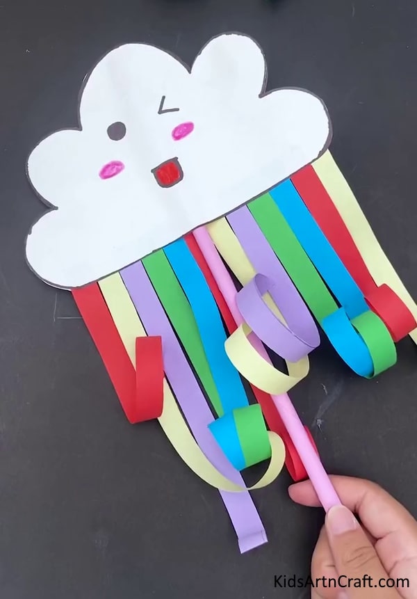 Exciting and Splendid Arts and Crafts: Unleash Your Imagination - Magical Rainbow Cloud With Vibrant Color Strips