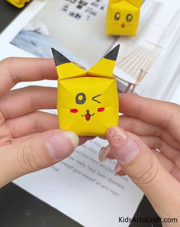 Origami Paper Pikachu For Kids - DIY paper-folding projects for young ones