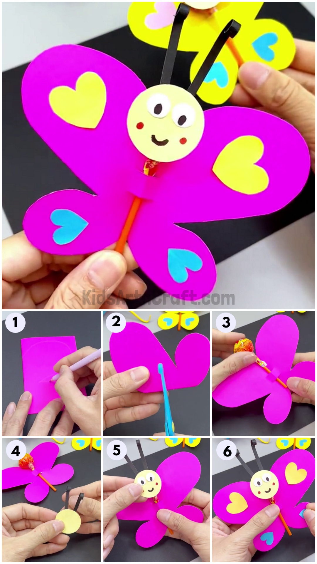 Paper Butterfly Craft Easy Tutorials for Kids