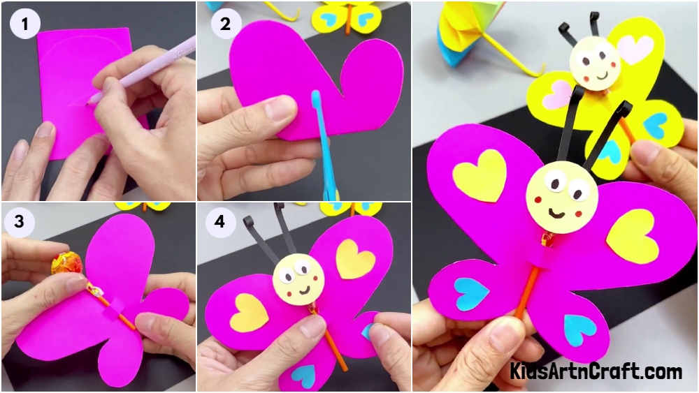 Paper Butterfly Craft Easy Tutorials for Kids
