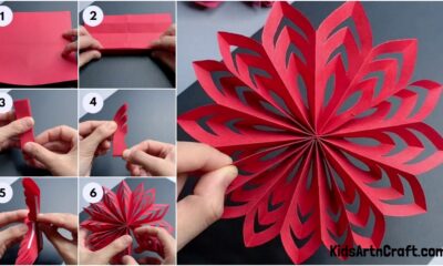 Paper Snowflake Pattern Step by Step Tutorial