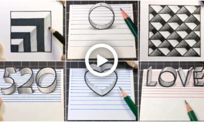 Simple Drawing Trick on Paper Video Tutorial for Kids