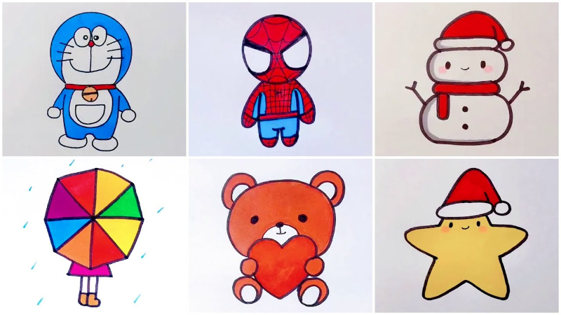 Step-by-Step Cartoon Character Drawing Video Tutorial for Kids