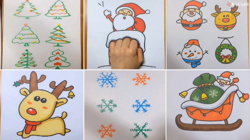Step-by-Step Christmas Drawing Video Tutorial for Kids