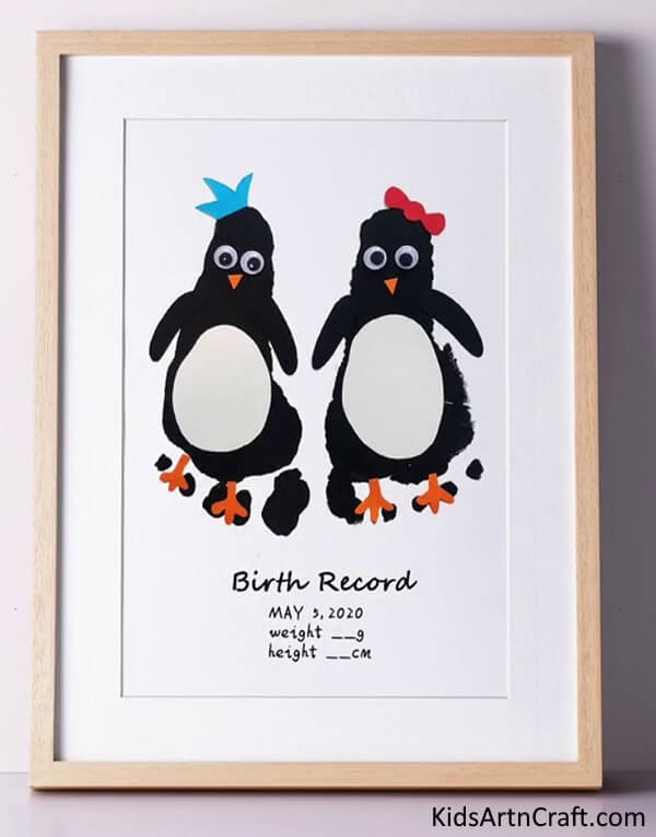 Entertaining Artwork With Creations For Kids - Super Sweet Penguin Feet Painting Ideas To Make With Parents
