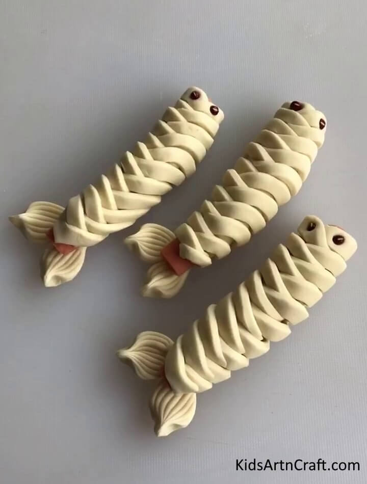 Unique Fish White Clay Model - Unleash Your Imagination with White Clay at Home