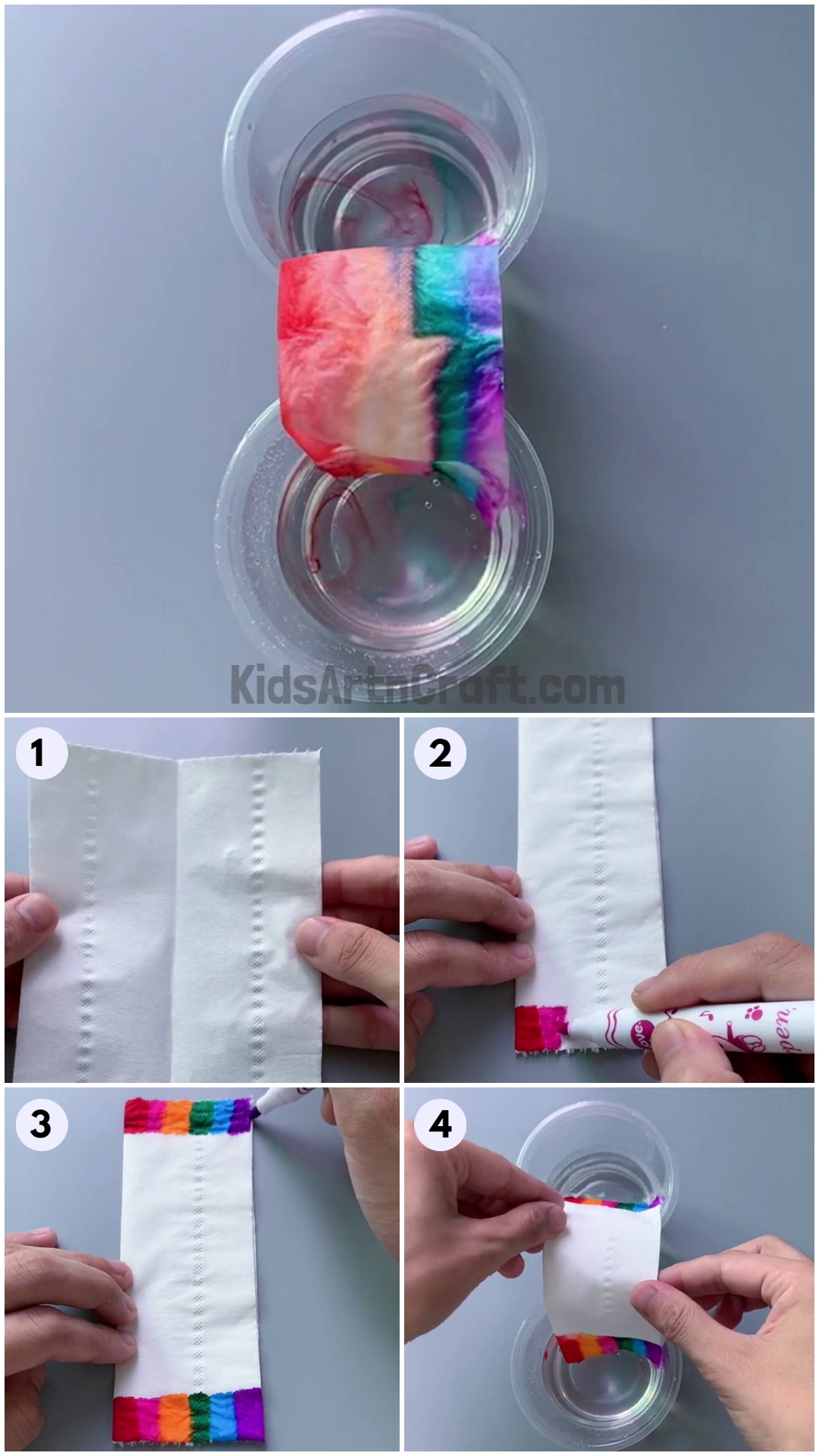  Walking Water Rainbow Science Experiment for Kids