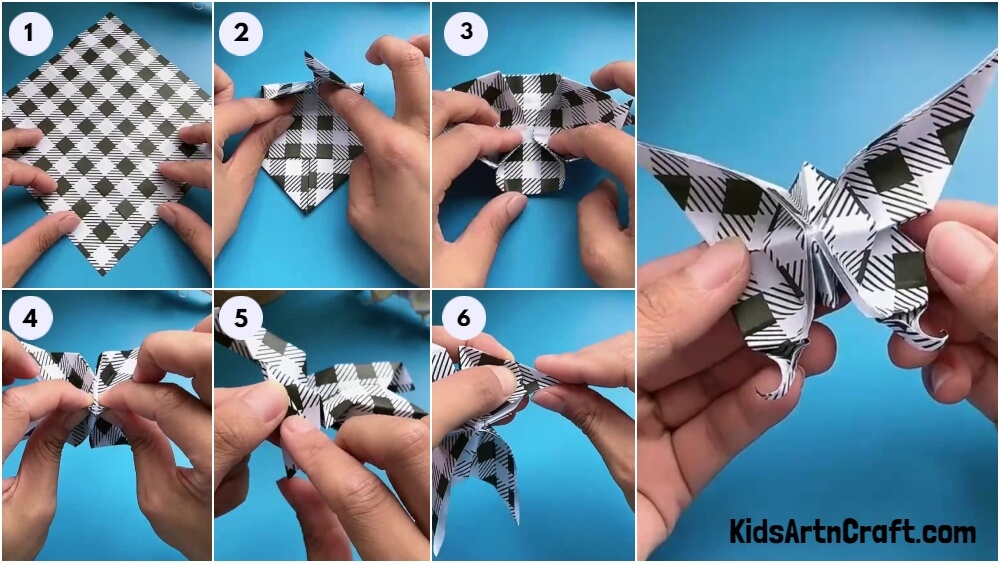 DIY Paper Butterfly Craft Step by Step tutorial for kids
