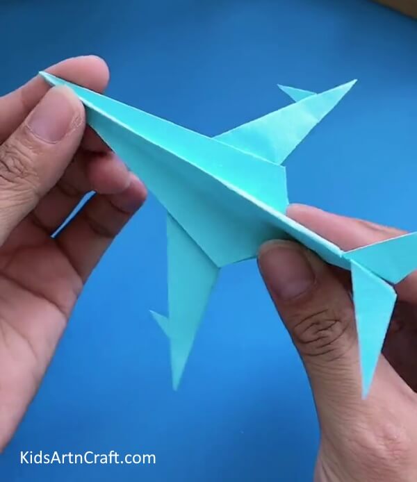 Completing Both The Wings-Making a Paper Plane Using Origami for Young Ones
