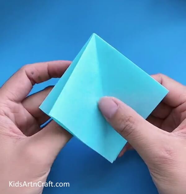 Make The Square Shape- Designing a Paper Airplane with Origami for Little Ones 