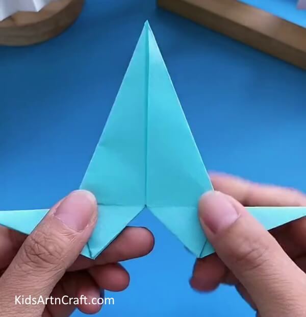 Make Both Wings-Building a Paper Aeroplane with Origami for Kids 