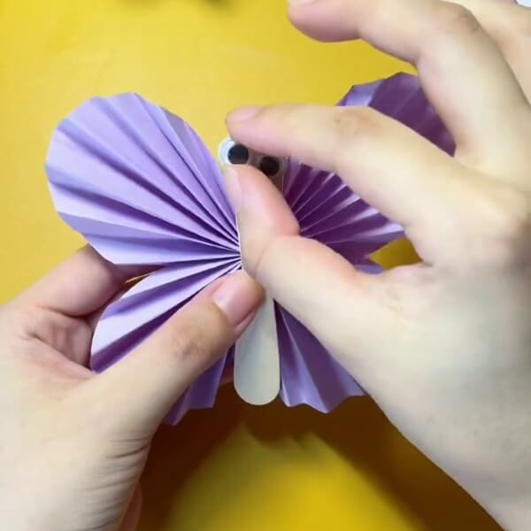 Pick Up Those Googly Eyes And Stick Them-Making A Sweet Butterfly From Paper and Popsicle Sticks For Kids 