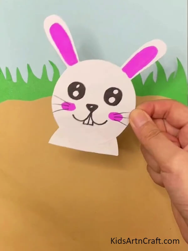 Making Bunny From White Paper- Crafting a Pretty Bunny with Carrots and Children