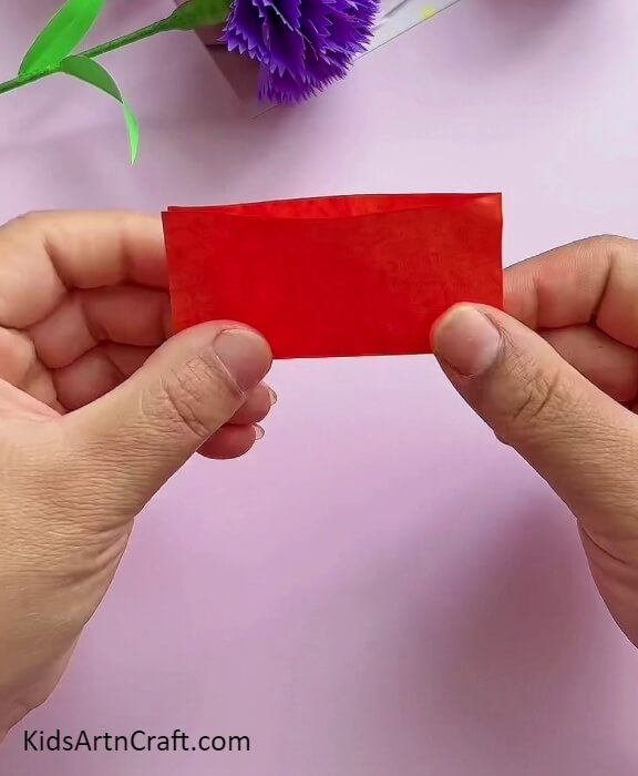 Fold One Red Craft Paper- Guide to Making Appealing Carnation Paper Flowers for Newbies 