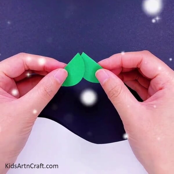 Take two such cutouts and attach them together- Delightful Christmas Tree Paper Projects For Youngsters