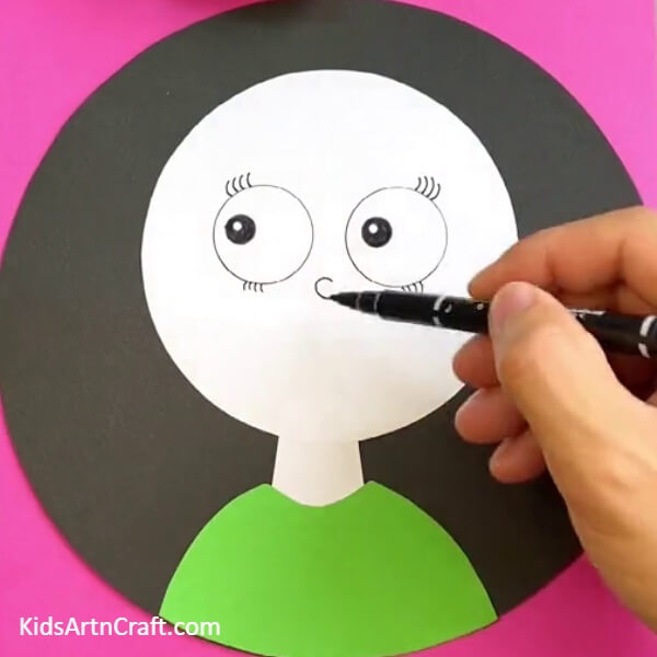 Drawing The Eyes And Nose- A Guide to Constructing a Cute Doll Face for Children 