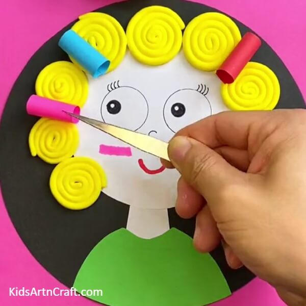 Making Paper Rollers- Step-by-Step Walkthrough to Create a Beautiful Doll Face 