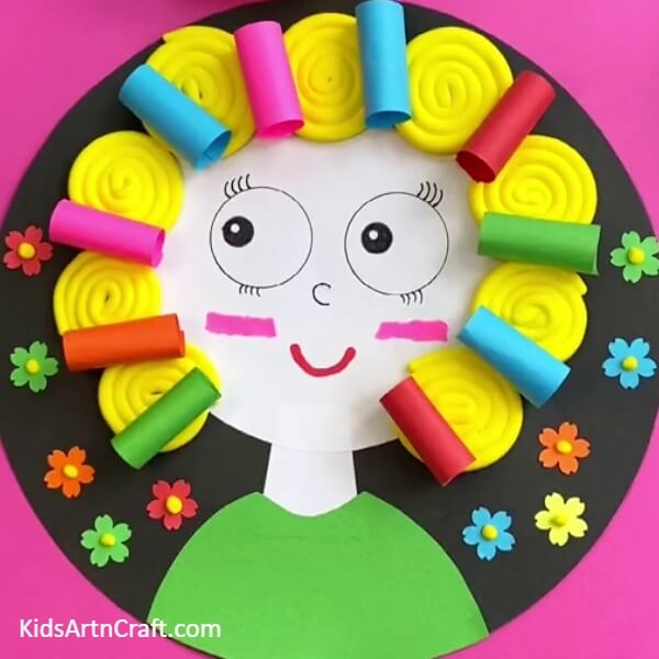 The Doll Face Craft Using Paper And Clay Is Ready- Step-by-Step Guide to Building a Sweet Doll Face