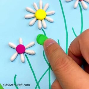 Beautiful Flower Garden Craft Idea Using Cotton Earbud Tutorial - Kids ...