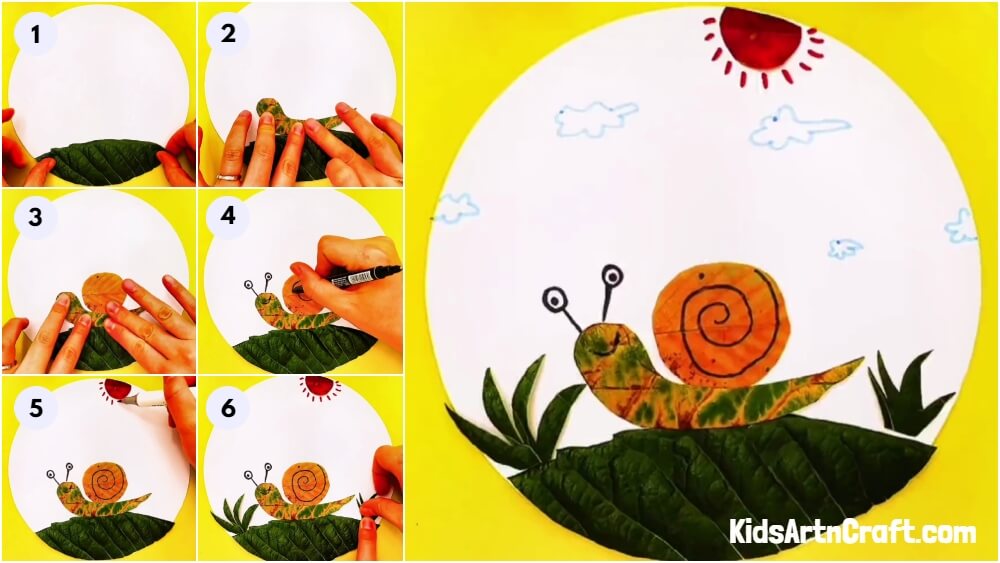 Beautiful Leaf Snail Craft Tutorial For Beginners