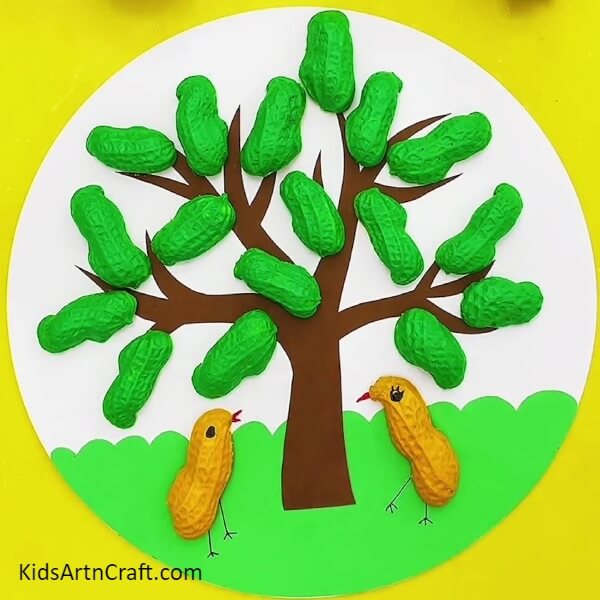 Your Beautiful Chick Tree Craft Is Ready!-A Beginners Guide to Producing a Pretty Peanut Shell Tree Landscape