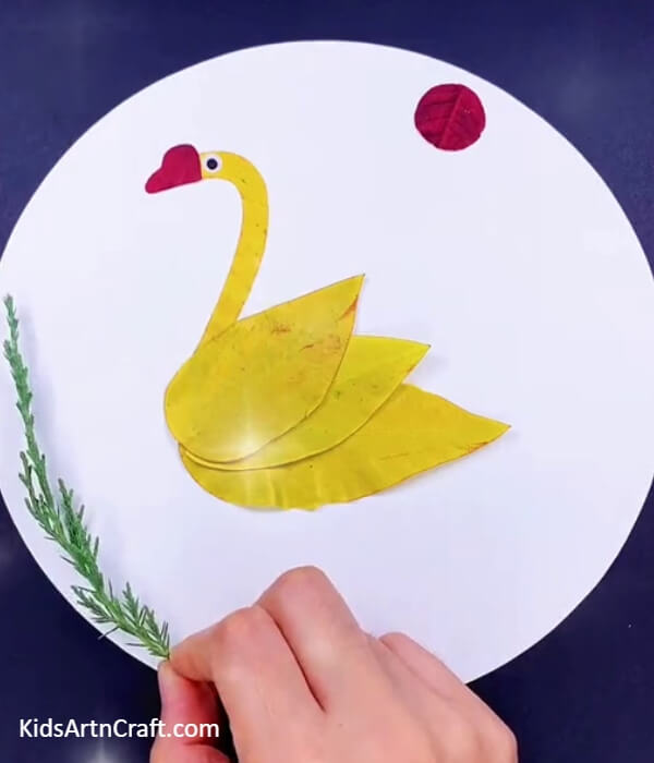 Adding Grass - Coming up with an Attractive Swan Creation Using Leaves of Fall