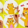 Cat Catching Fish Step-by-step Art Tutorial For KIds