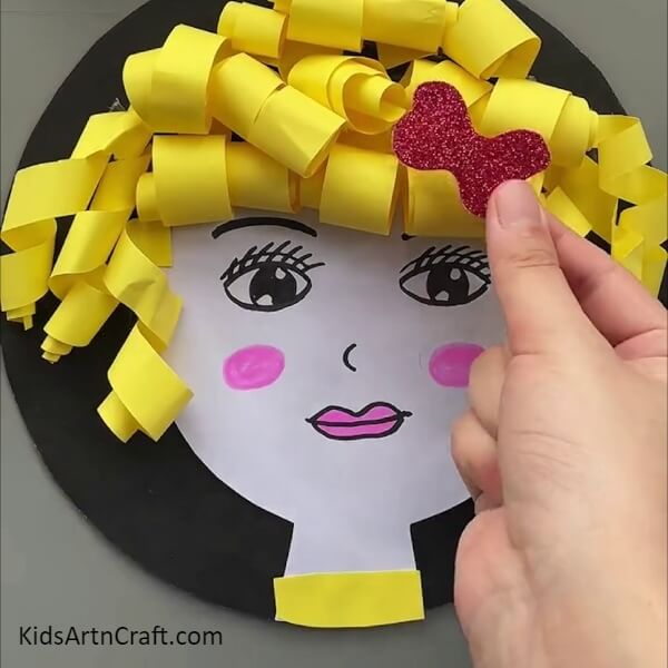 Paste a Bow Charming Doll Face Craft For children