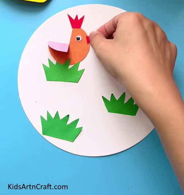 Adding Details To The Hen - A simple Easter craft project to make decorations with chickens.