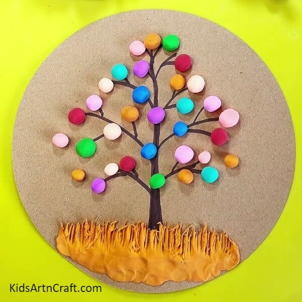 Finally, The Colorful Clay Tree Artwork Craft Is Ready- Trying Out Vibrant Clay Tree Artwork for Newcomers