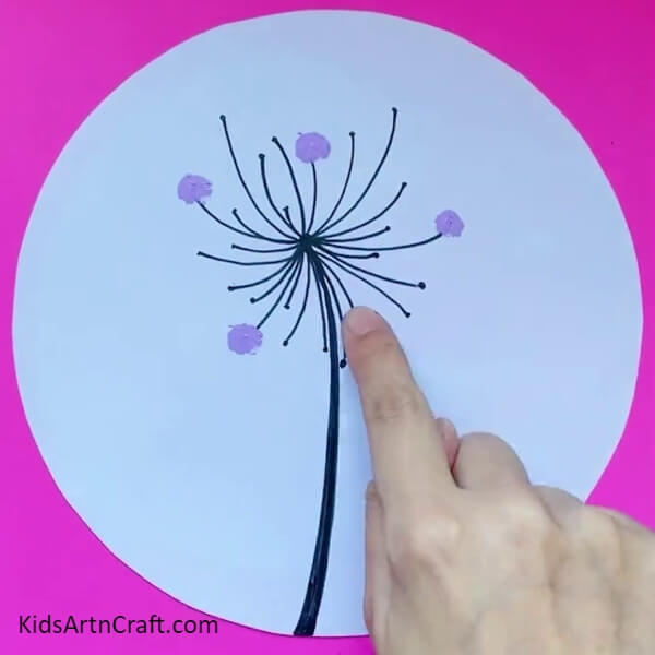 Stamping The Lines- A Step-by-step Guide to Producing Dazzling Dandelion Art for Young Learners 