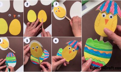 Colorful Easter Egg Craft easy Tutorial For Kidsv