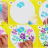 Colorful Flowers Making From Polythene Craft Idea For Kid