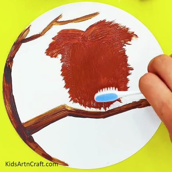Brushing The Body-Creative Painting Idea For Kids With Step-by-Step Walkthrough