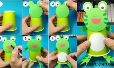 Cute Paper Cup Frog Craft Step-by-step Tutorial For Beginners