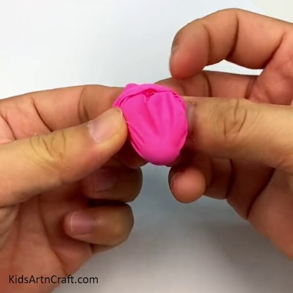 Fold the balloon inside out- Step-by-step Instructions for a Lovely Rabbit Balloon Handcraft