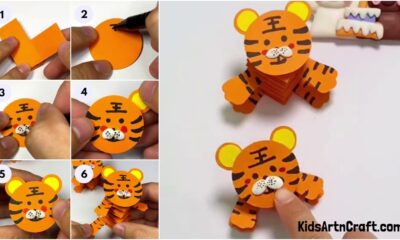 Cute Tiger Craft Step-by-step Tutorial For Kids