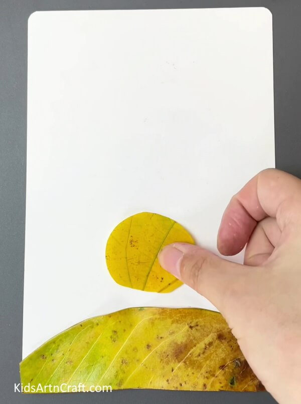 Pasting One Circle- Crafting Fabulous Flying Animals with this Simple Leaf Activity for Children 